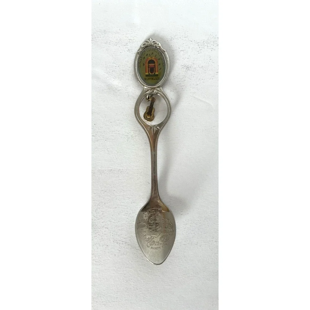 Rock & Roll Hall of‎ Fame Collectible Souvenir Spoon Cleveland Ohio Dangle Charm